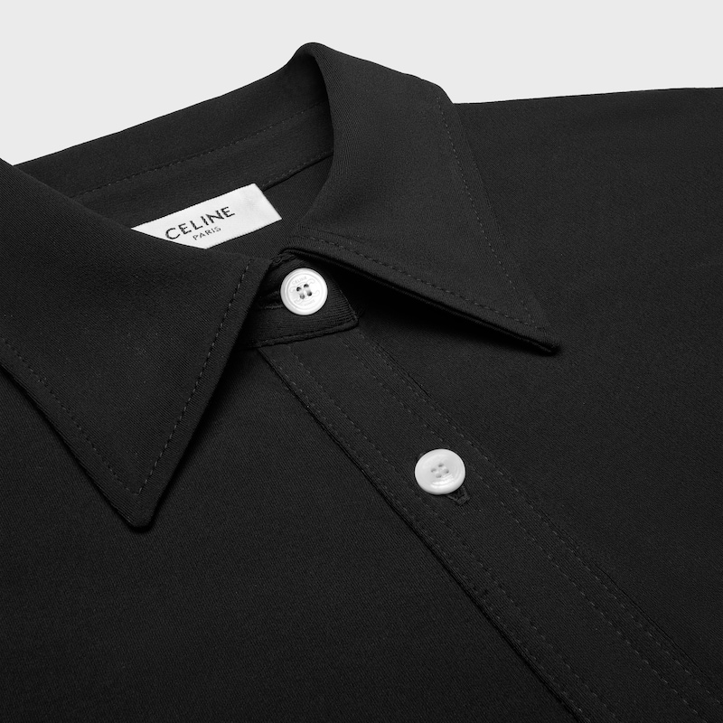abito camicia in jersey di viscosa
