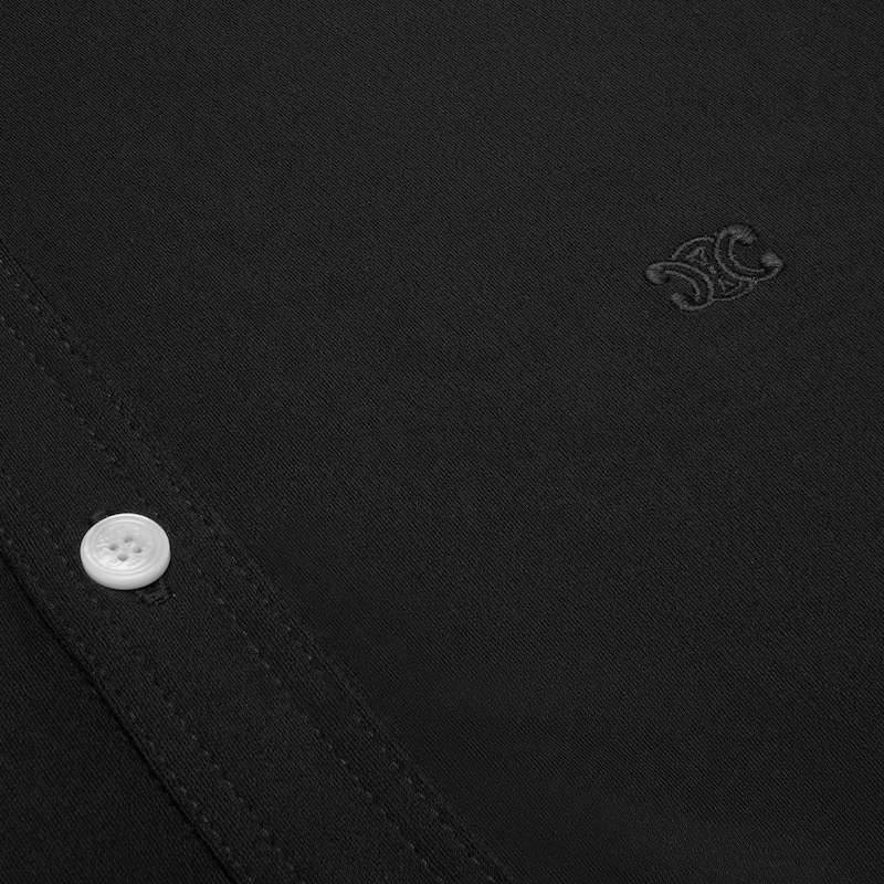 abito camicia in jersey di viscosa