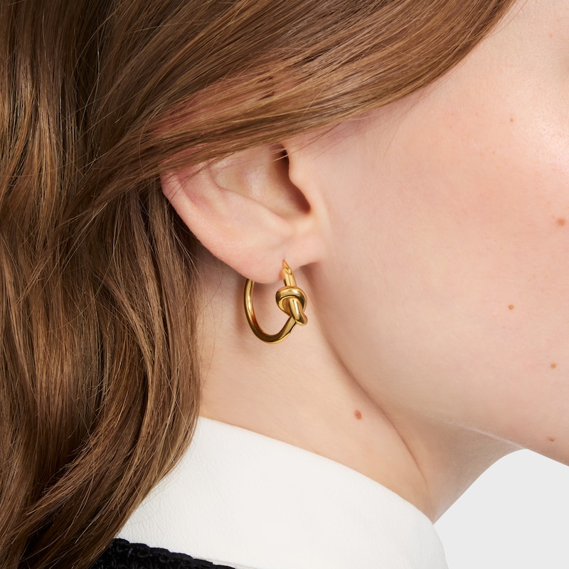 cerchietti piccoli knot in ottone con finitura oro
