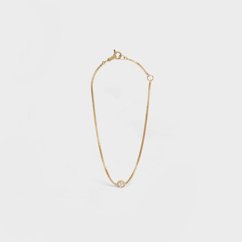 bracciale celine sentimental brillant in oro giallo e diamanti
