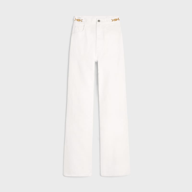 jeans svasati jane in denim bianco ottico