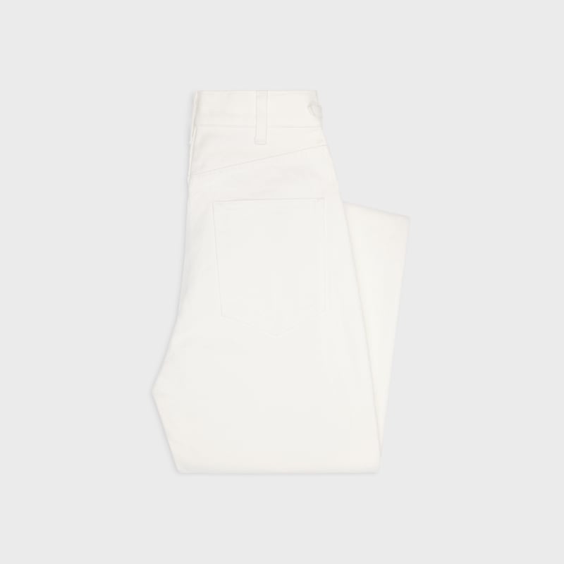 jeans svasati jane in denim bianco ottico