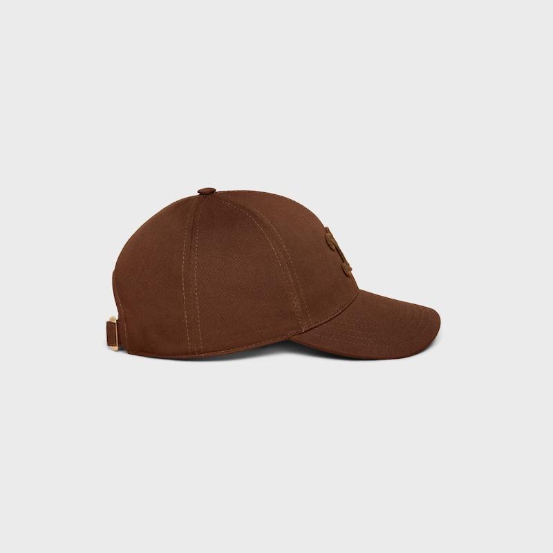 cappello da baseball triomphe in gabardine di cotone