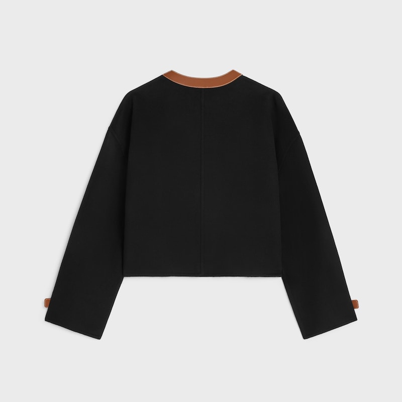 giacca cardigan in cashmere double face