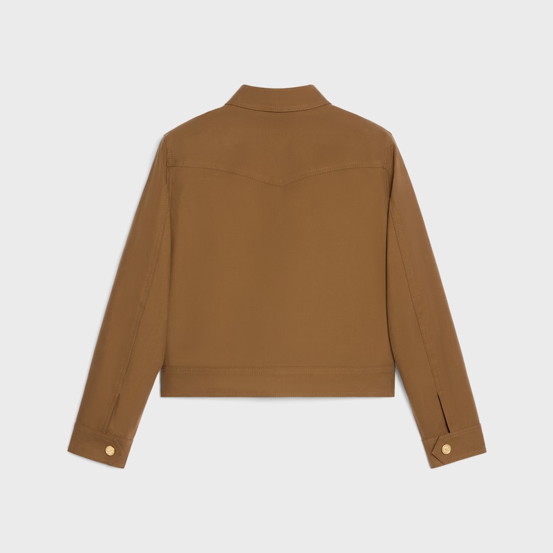 giacca western in twill di cotone