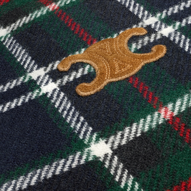 giubbotto blouson triomphe in lana tartan