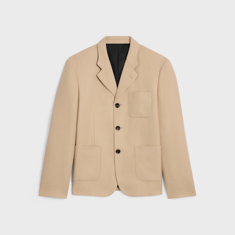 giacca sartoriale in cashmere mohair natteacute