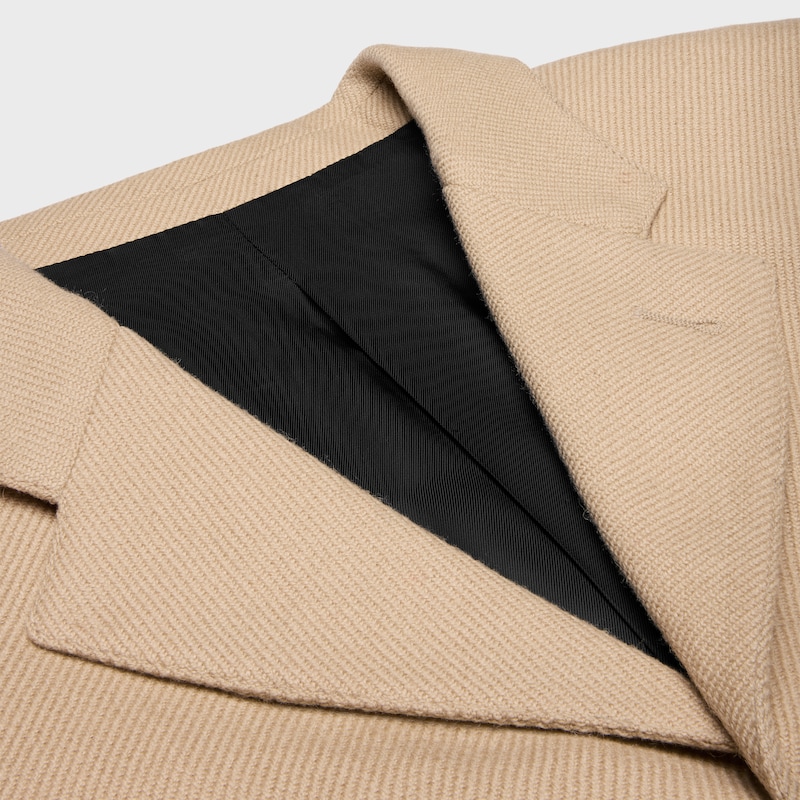 giacca sartoriale in cashmere mohair natteacute