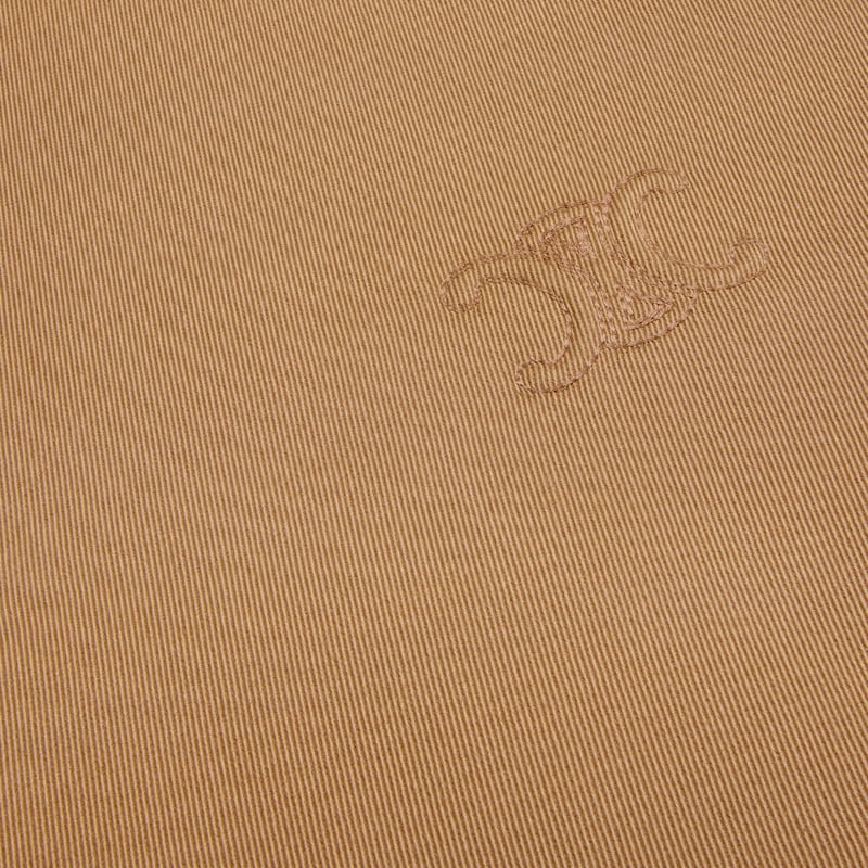 giacca in gabardine di cotone e lana