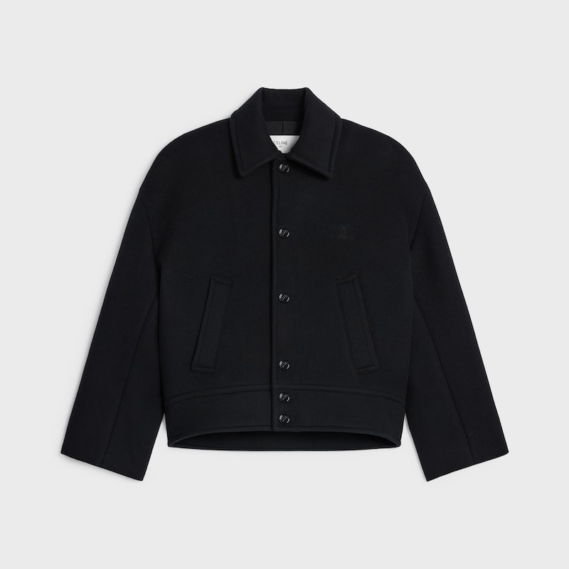giacca in lana cashmere double-face