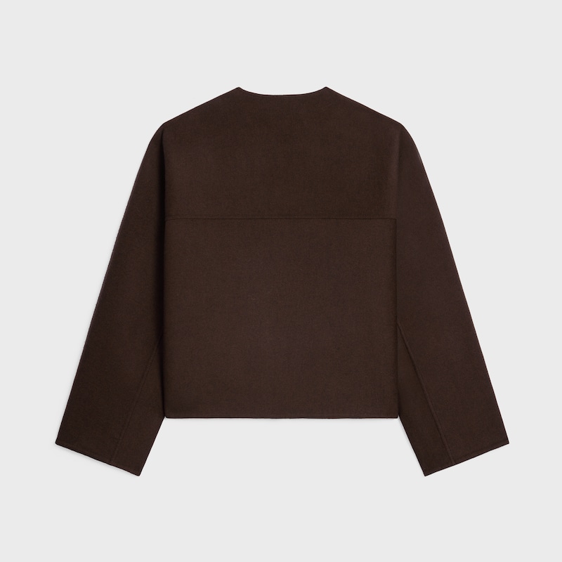 giacca cardigan in cashmere double face