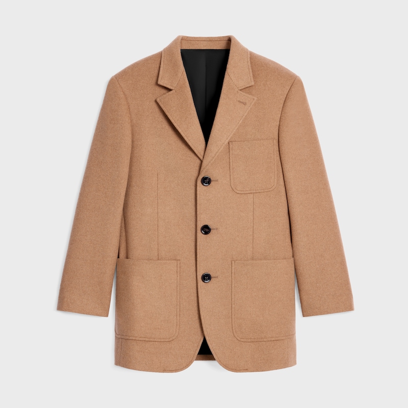 giacca sartoriale in flanella di cashmere