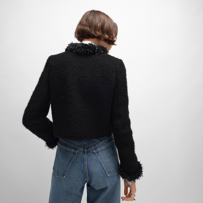 giacca chelsea in cashmere e lana natteacute