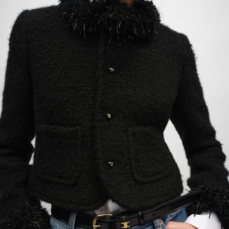 giacca chelsea in cashmere e lana natteacute