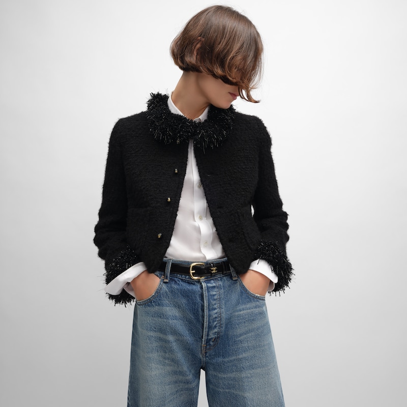 giacca chelsea in cashmere e lana natteacute