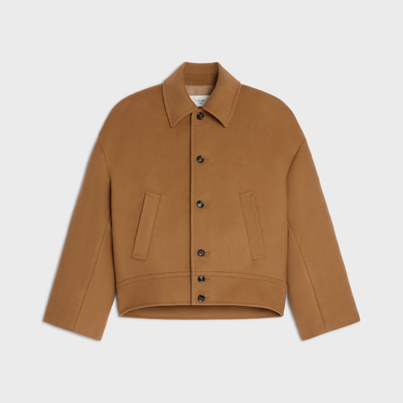giacca in lana cashmere double-face