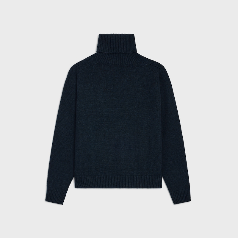 maglione a collo alto in cashmere senza cuciture