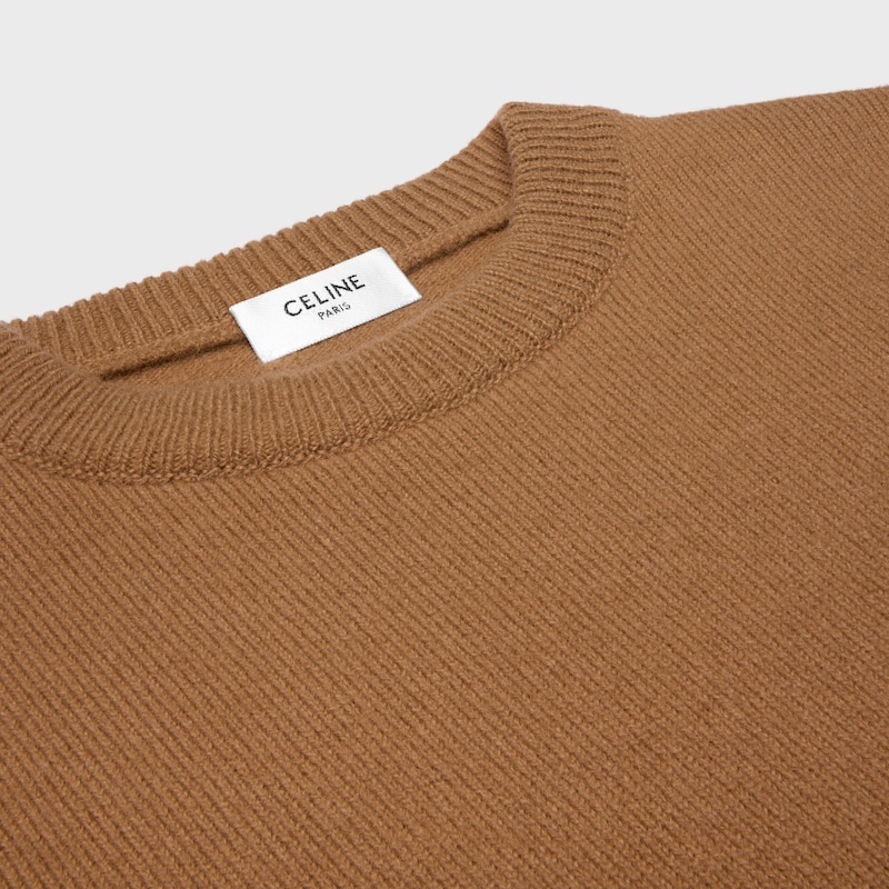 maglione girocollo in lana cashmere