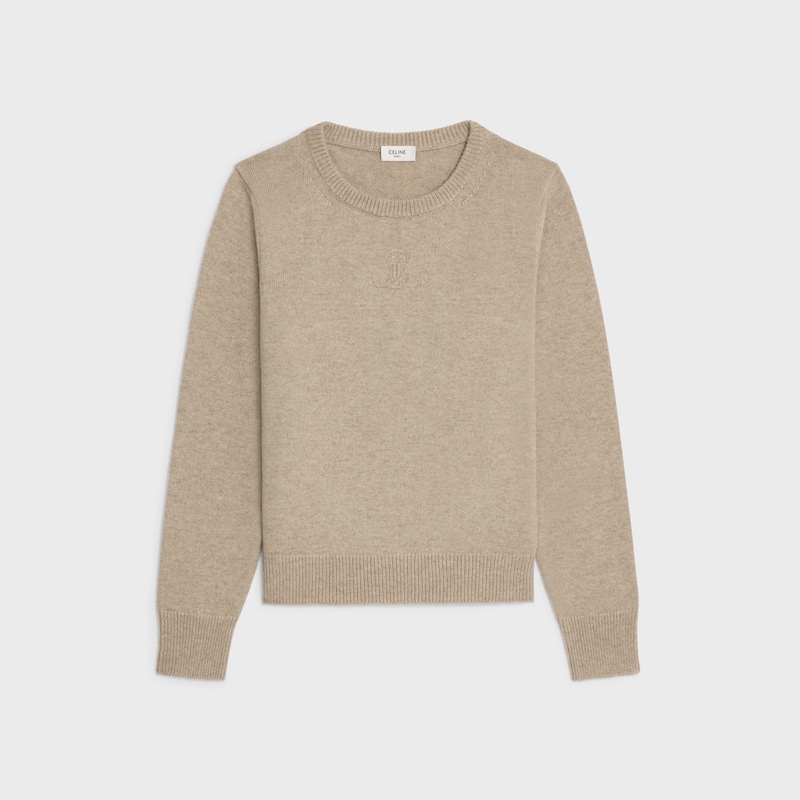 maglione girocollo in cashmere heritage