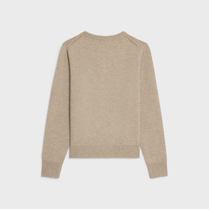 maglione girocollo in cashmere heritage