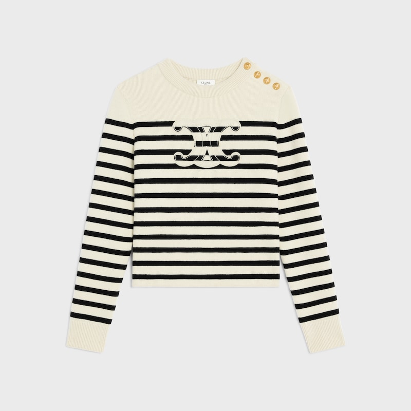 maglione girocollo in lana cashmere