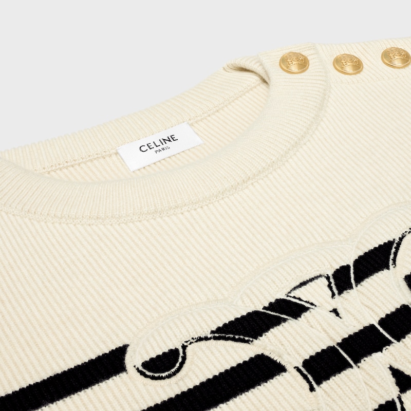 maglione girocollo in lana cashmere