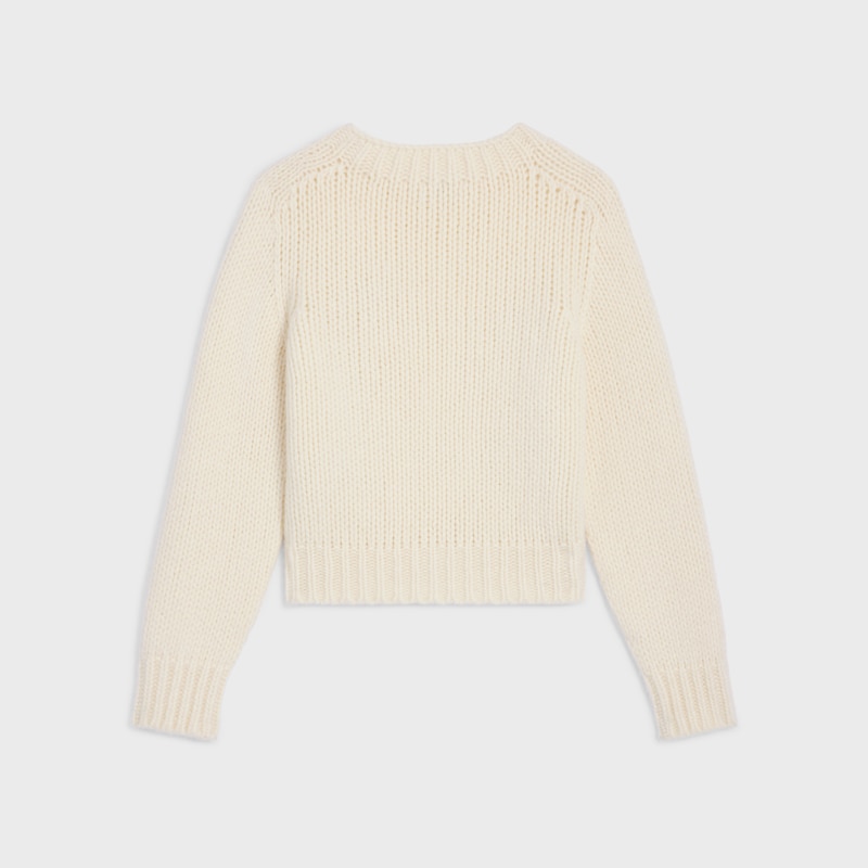 maglione girocollo in cashmere e seta