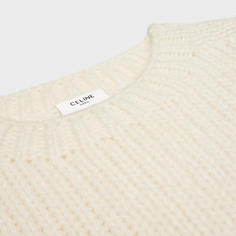 maglione girocollo in cashmere e seta