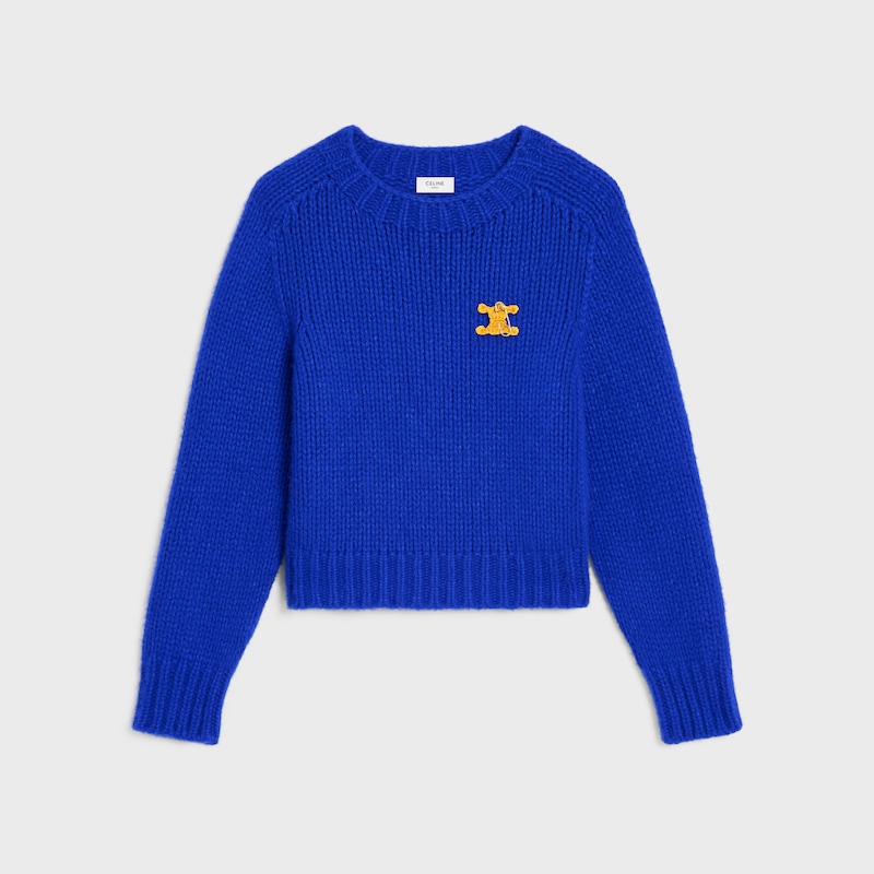 maglione girocollo in cashmere e seta