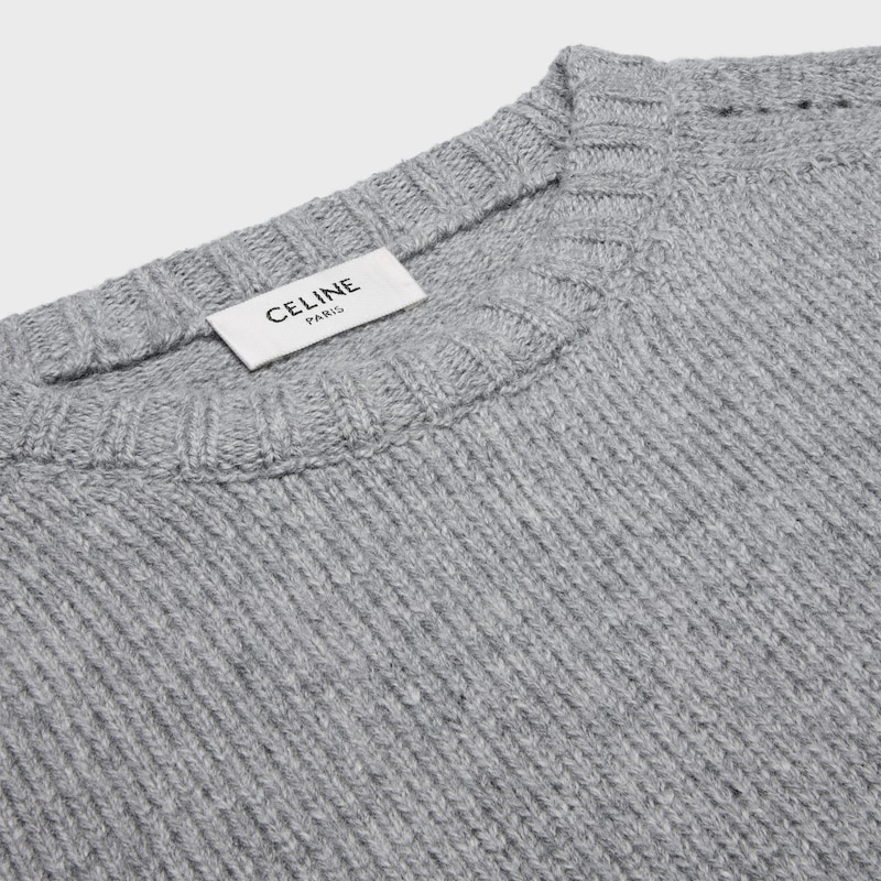 maglione girocollo in cashmere senza cuciture