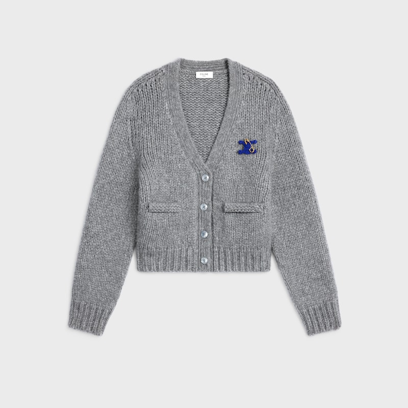cardigan in cashmere e seta