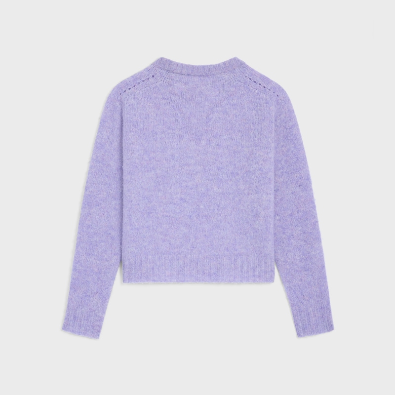 maglione girocollo in lana shetland