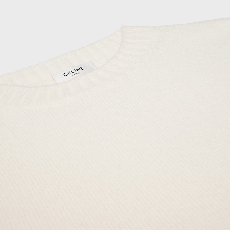 maglione girocollo in lana e cashmere