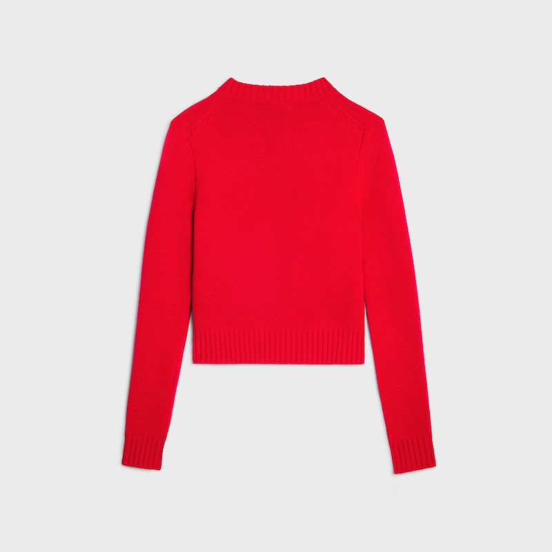 maglione girocollo in lana e cashmere