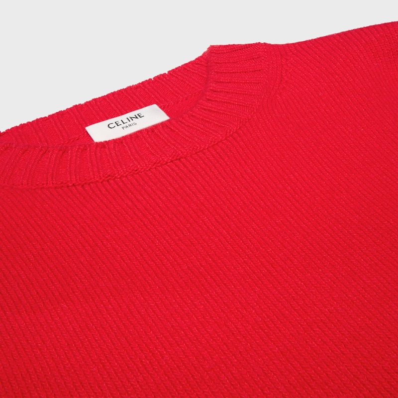 maglione girocollo in lana e cashmere
