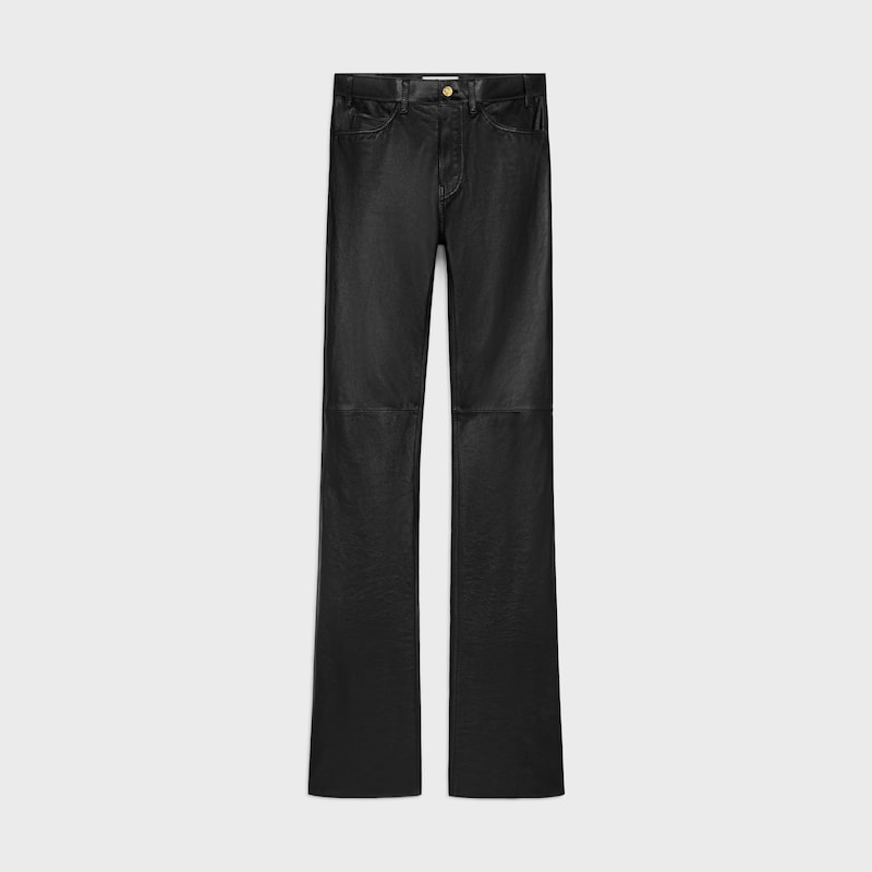jeans lulu in morbida pelle di agnello