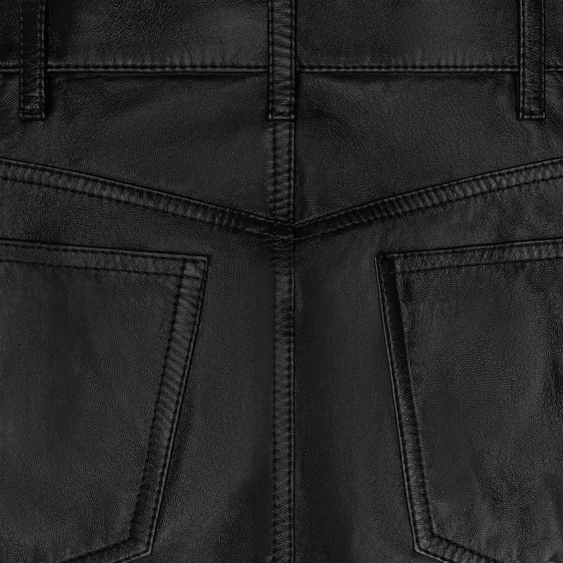 jeans lulu in morbida pelle di agnello