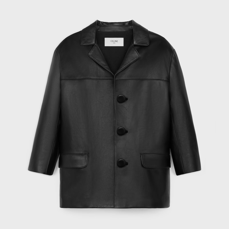 cappotto in morbida pelle di agnello