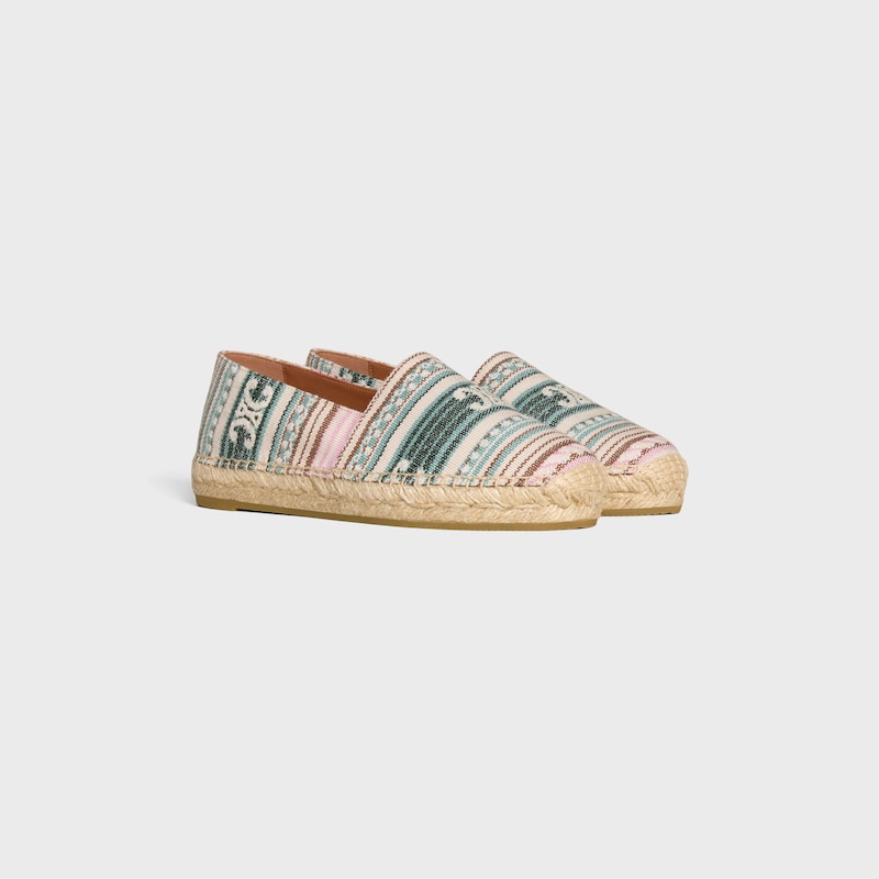 les espadrilles celine in tessuto jacquard triomphe