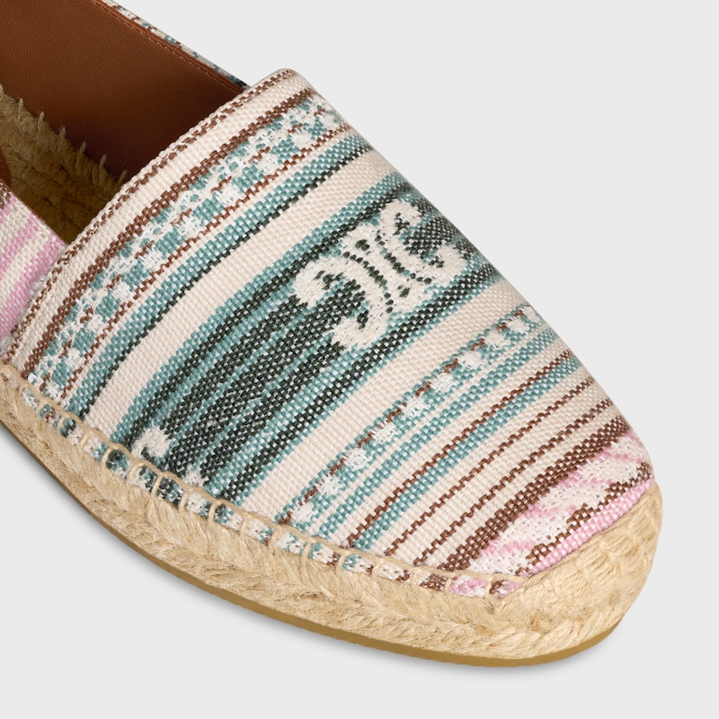 les espadrilles celine in tessuto jacquard triomphe