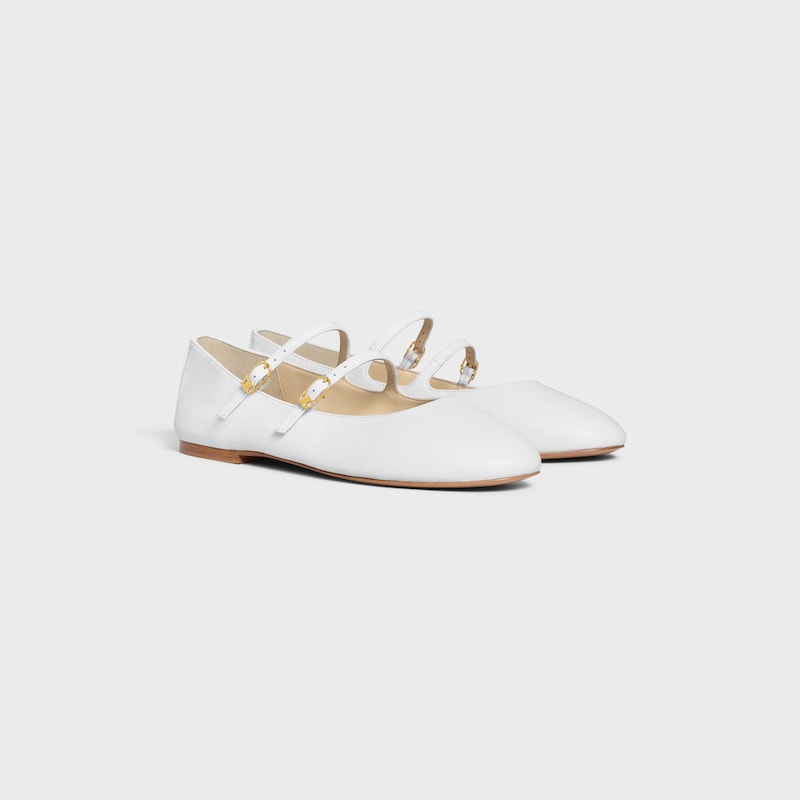 les ballerines celine doppio cinturino in agnello