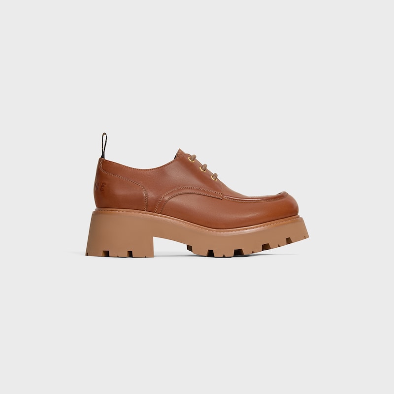 scarpe derbies celine triomphe in pelle di vitello