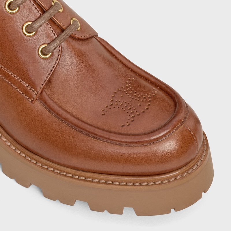 scarpe derbies celine triomphe in pelle di vitello