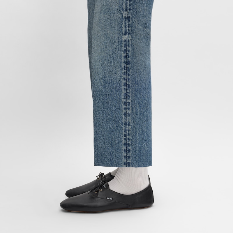 ballet - scarpa allacciata in pelle di agnello