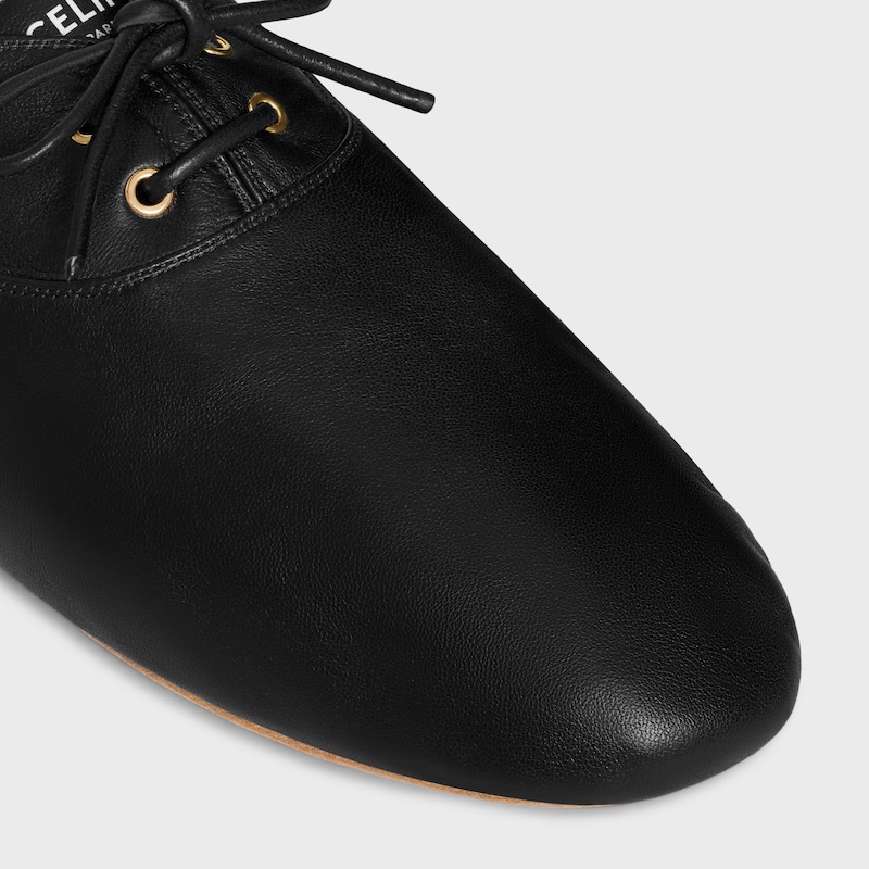 ballet - scarpa allacciata in pelle di agnello