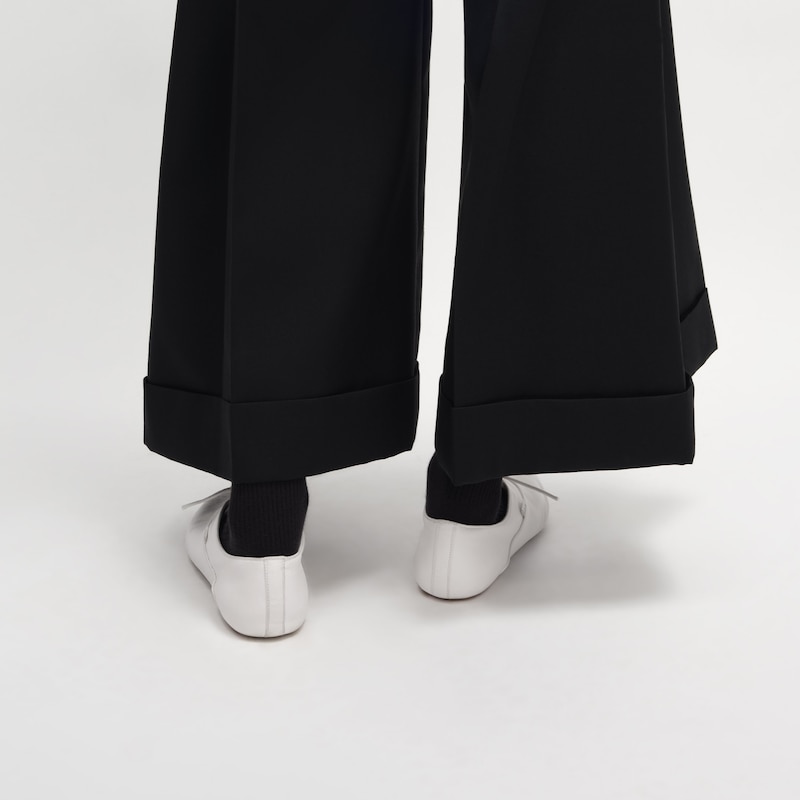 ballet - scarpa allacciata in pelle di agnello