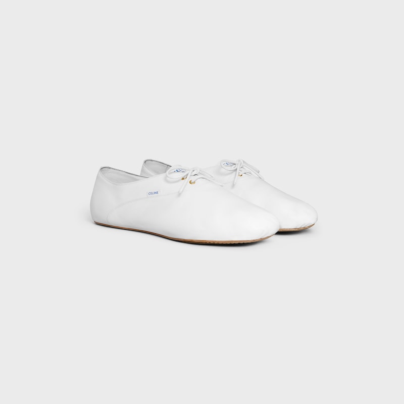 ballet - scarpa allacciata in pelle di agnello