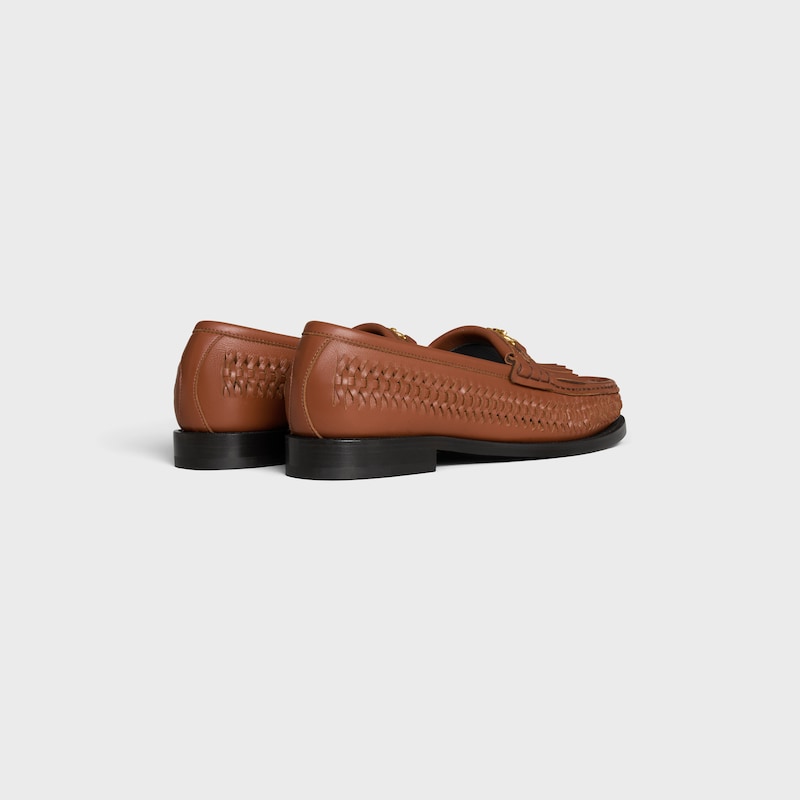 mocassino intrecciato celine luco in pelle di vitello