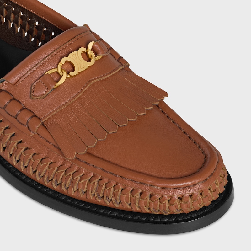 mocassino intrecciato celine luco in pelle di vitello