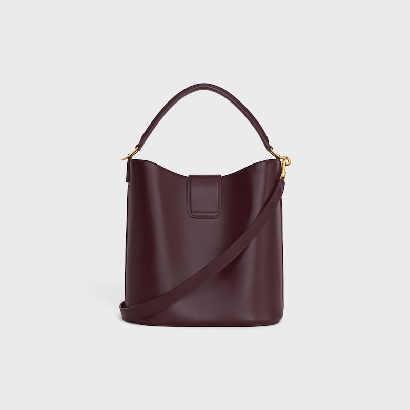 borsa a secchiello media louise in pelle di vitello liscia